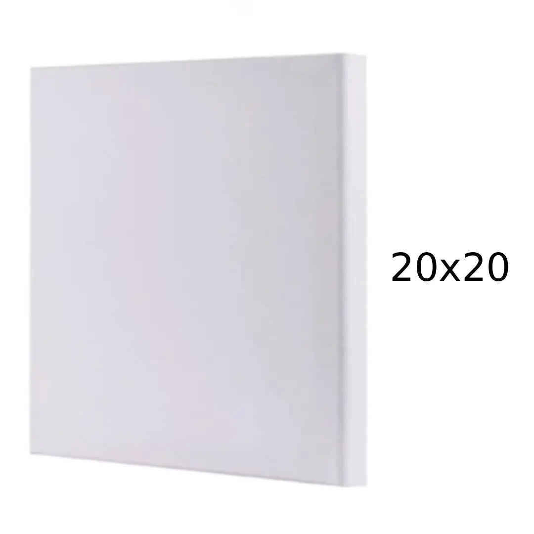 Premium White Square Canvas — 20×20 inches