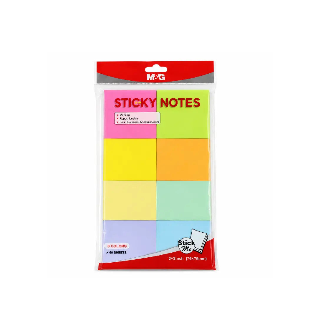 M&G Sticky Notes Pack – 8 Colours