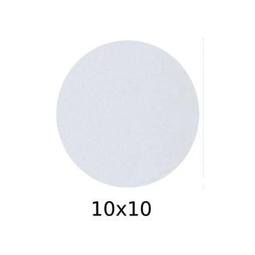 Premium White Round Canvas — 10×10 inches