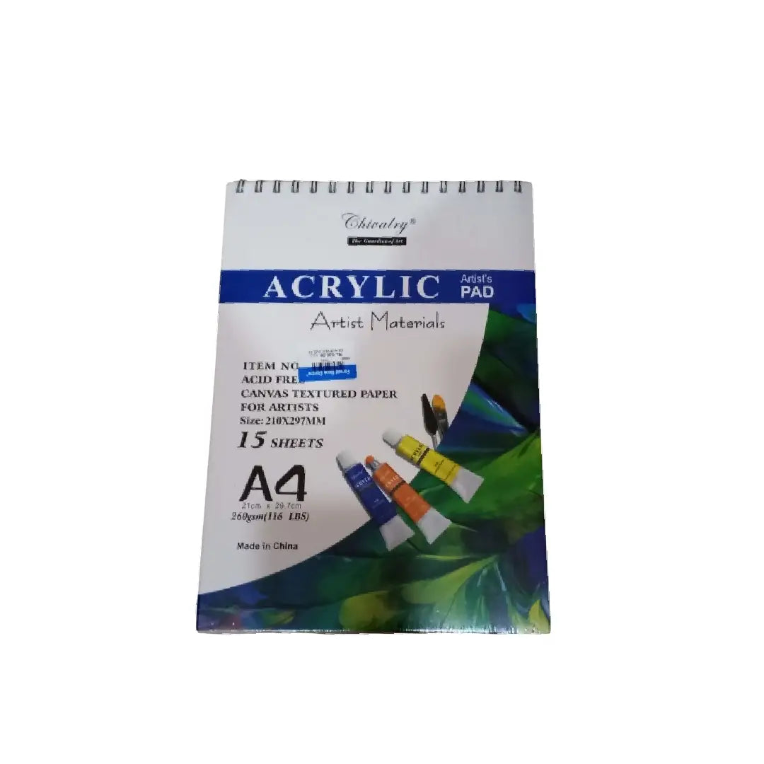 Acrylic Artist Pad A4 — Canvas