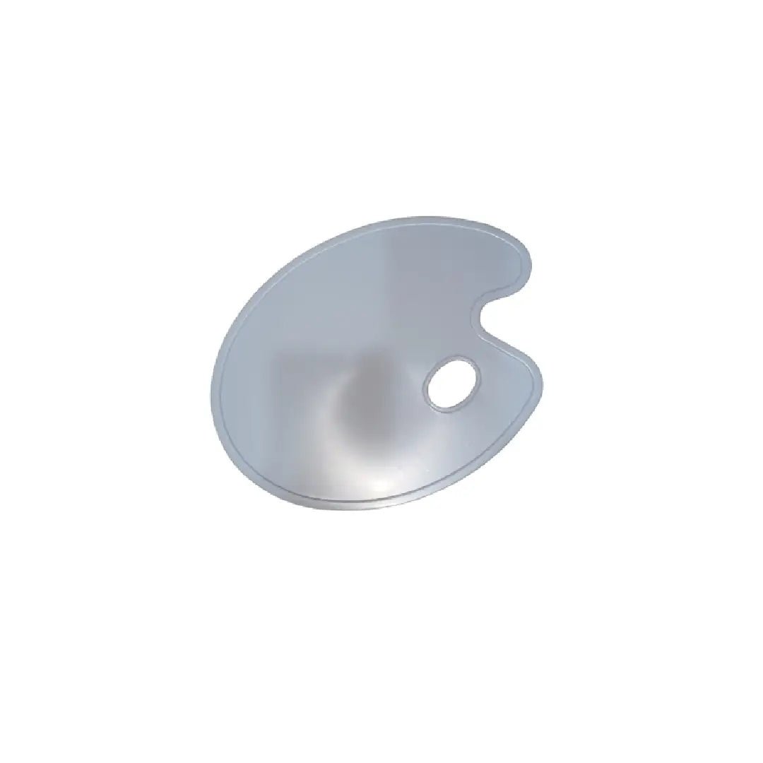 Oval Plastic Paint Palette — Grey