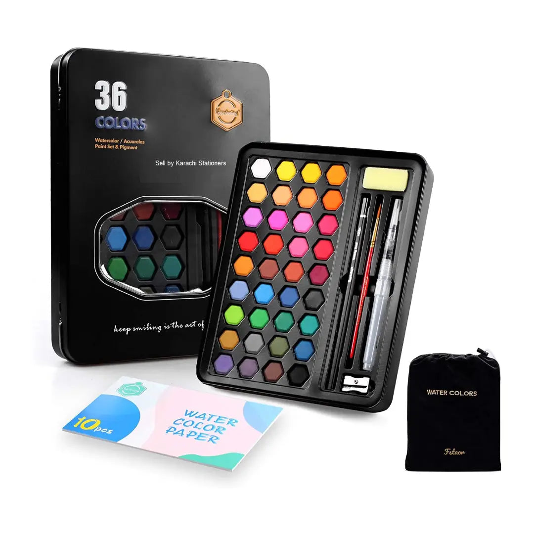 Keep Smiling Water Colour Paint Set of 36 Colors