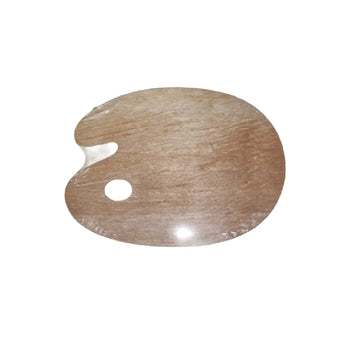 Oval Wooden Paint Palette — Large