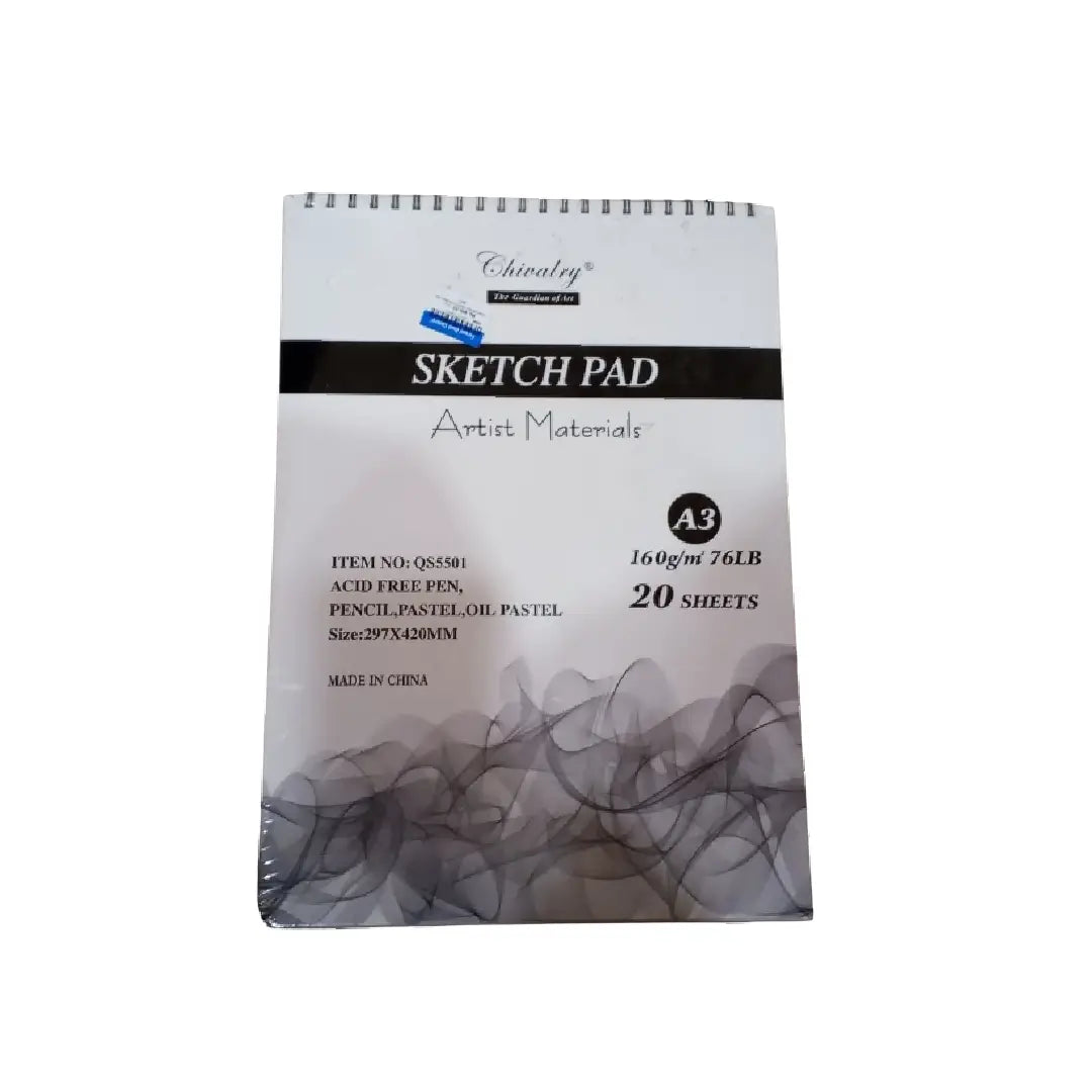 Sketch Pad A3 — Spiral (20 Sheets)