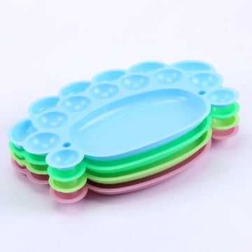 Oval Plastic Paint Palette