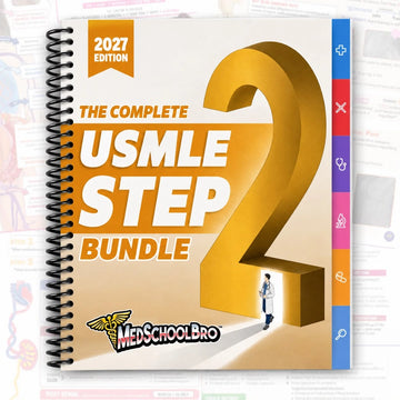 The Complete USMLE Step 2 Bundle Spiral Binding By Med School Bro 2027 Edition Original