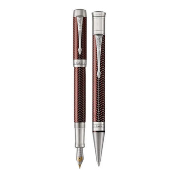 Parker Duofold - Prestige Burgundy Chevron CT - CENT