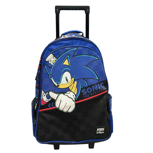 Smiggle Sonic the Hedgehog Kids Trolley School Bag