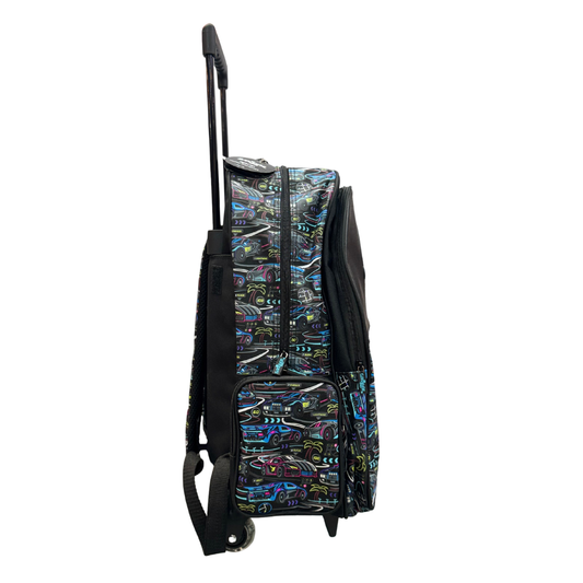 Smiggle Kids Trolley School Bag – Racing Cars Design