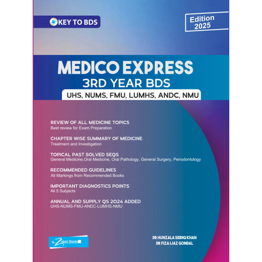 Key to Bds 3rd year MCQs latest edition