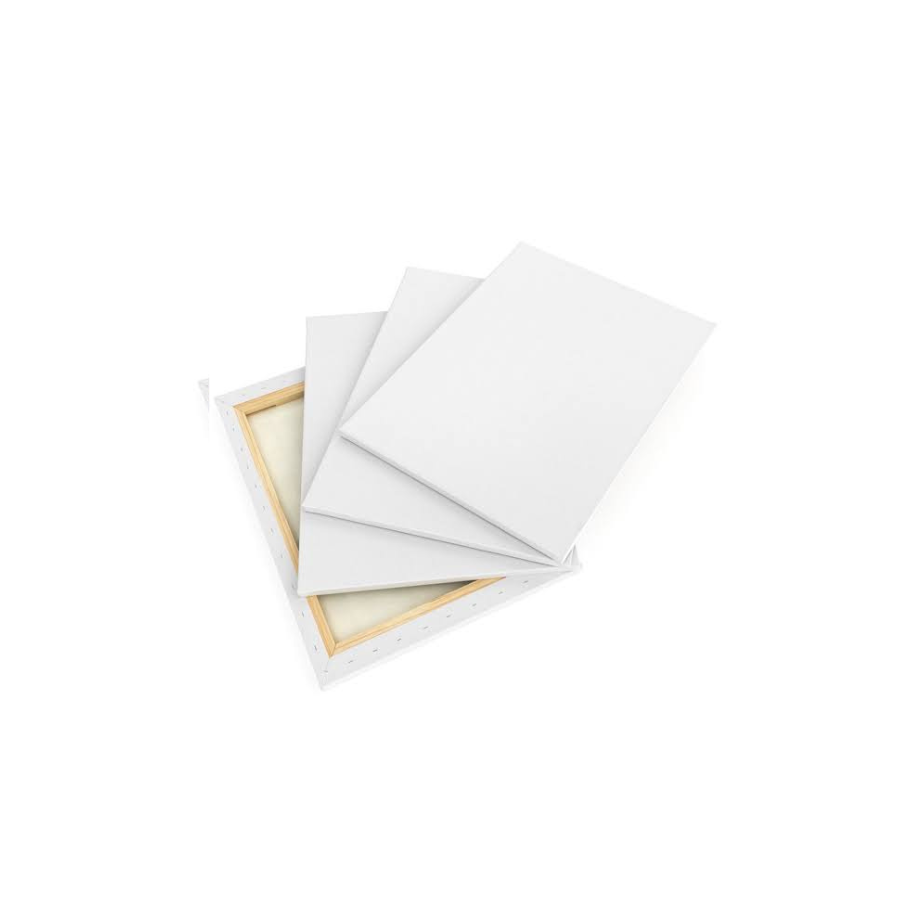 8 PCS- Artist Canvas Boards for Painting (4 pcs6x6 Inches + 4 Pcs 8x8 Inches) Primer Applied