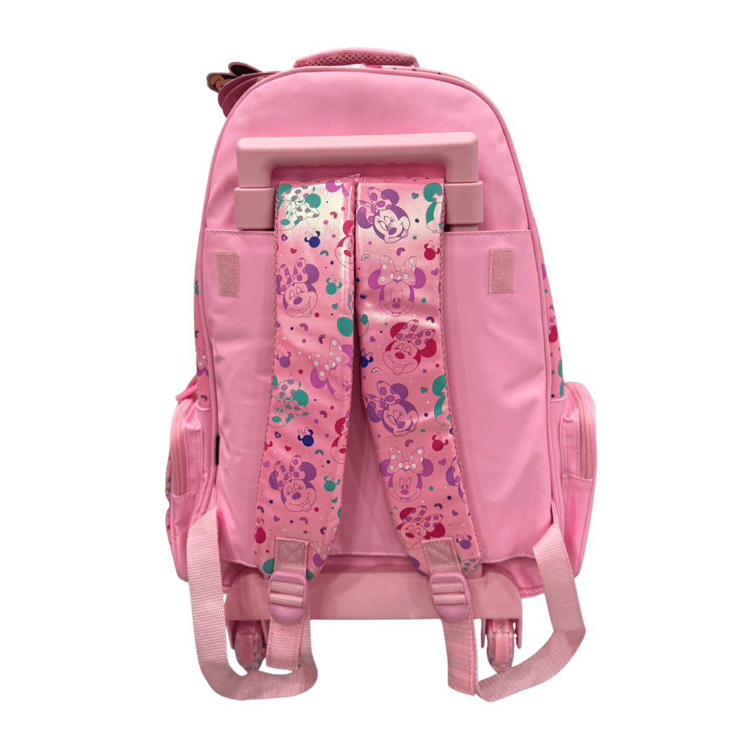 Smiggle Disney Minnie Mouse Kids Trolley School Bag – Pink Bow Design