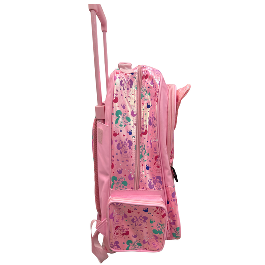 Smiggle Disney Minnie Mouse Kids Trolley School Bag – Pink Bow Design