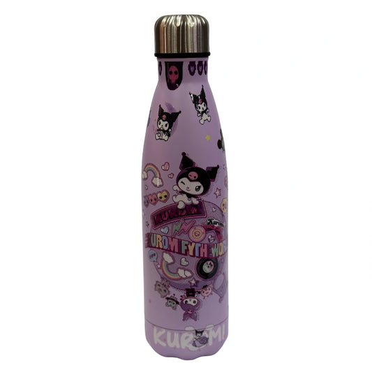 Kuromi Stainless Steel Water Bottle – Leakproof Insulated Flask for Kids & School