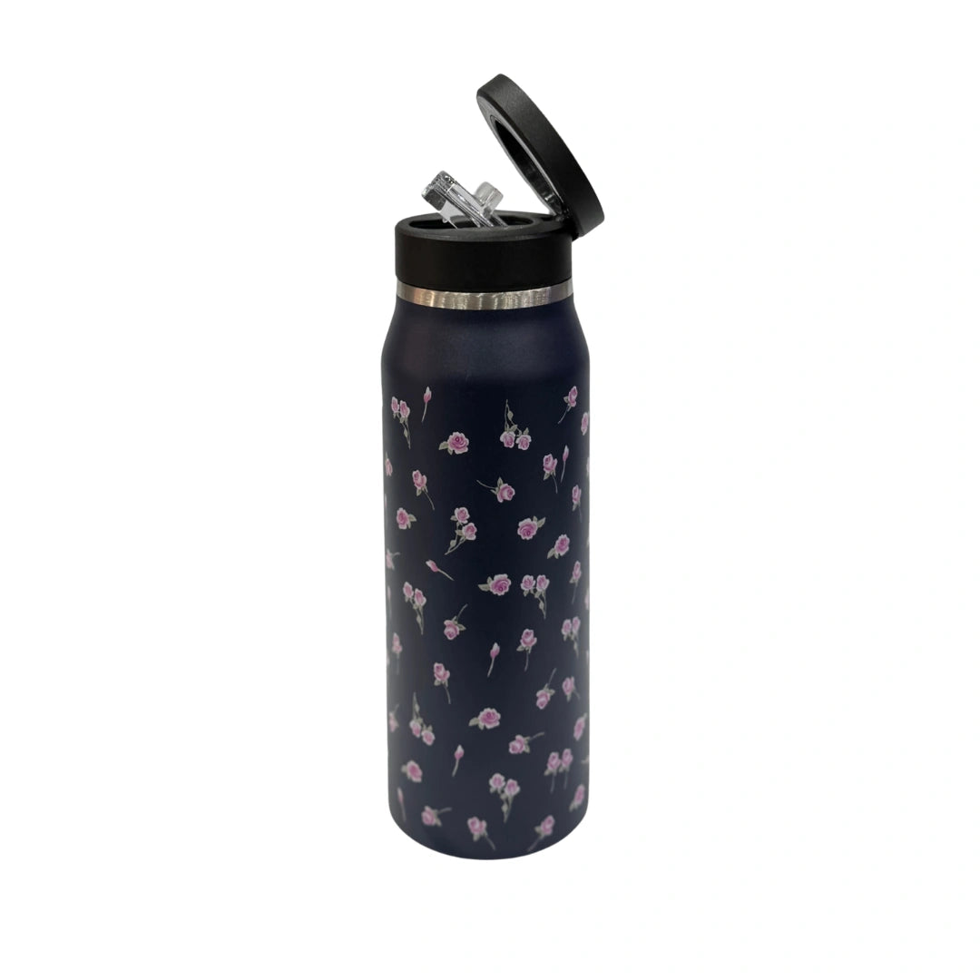 MagSafe Phone Holder Water Bottle with Straw – Insulated Stainless Steel Tumbler with Magnetic Phone Mount Lid