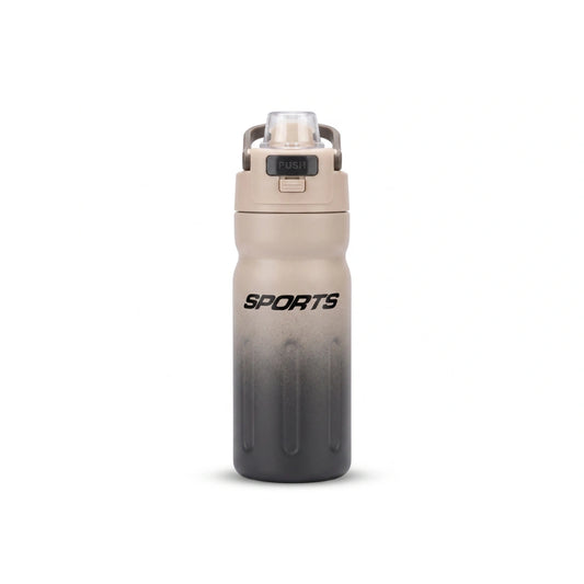Bottle km 1023 Sports Water Bottle with Push-Button Flip Lid & Ribbed Grip Body