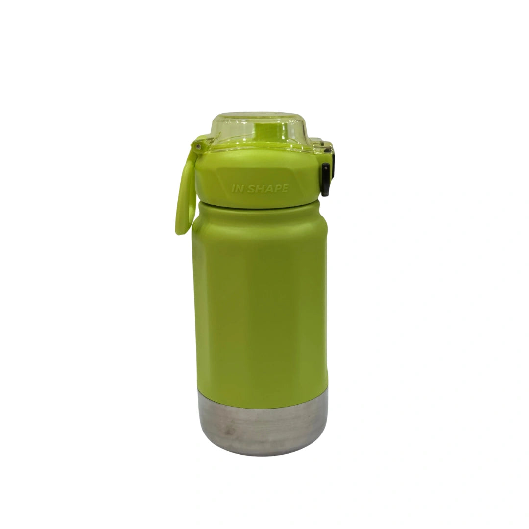 IN SHAPE Stainless Steel Sports Water Bottle with Safety Lock Flip Cap & Direct Drink Spout