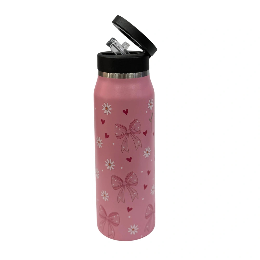 MagSafe Phone Holder Water Bottle with Straw – Insulated Stainless Steel Tumbler with Magnetic Phone Mount Lid