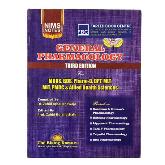General Pharmacology 3rd Edition for MBBS, BDS
