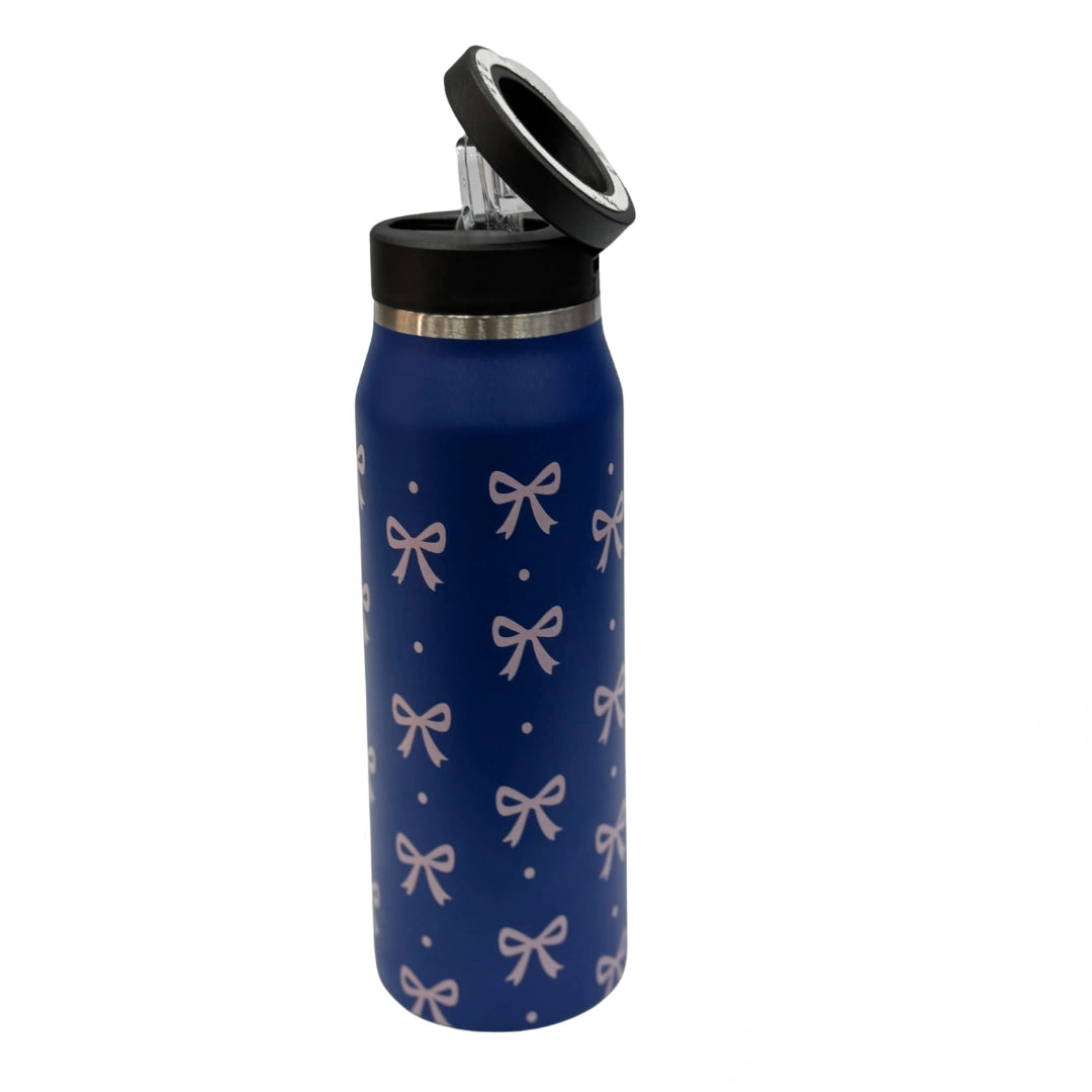 MagSafe Phone Holder Water Bottle with Straw – Insulated Stainless Steel Tumbler with Magnetic Phone Mount Lid