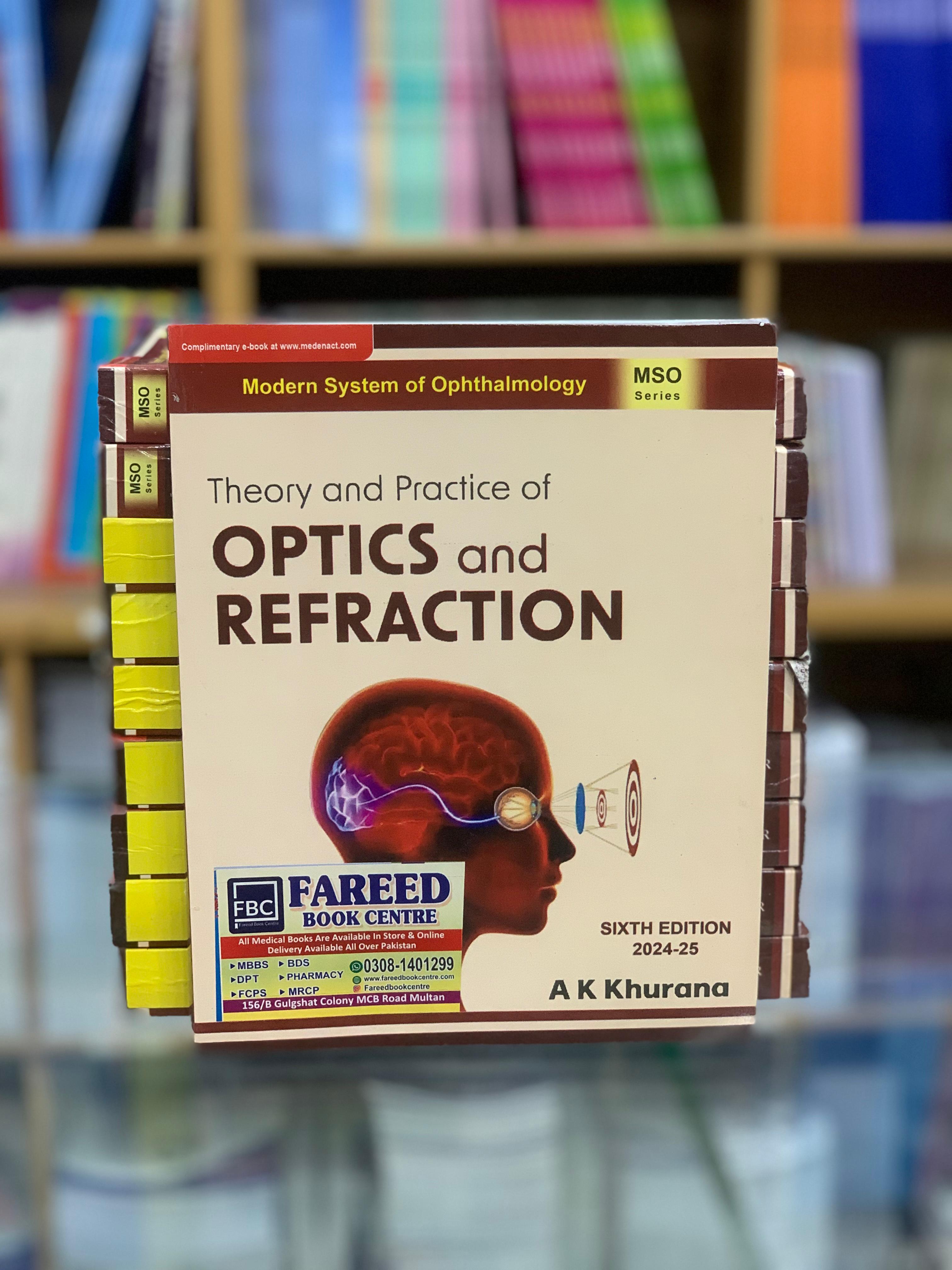 THEORY AND PRACTICE OF OPTICS AND REFRACTION 6TH EDITION BY A K KHURAN ...
