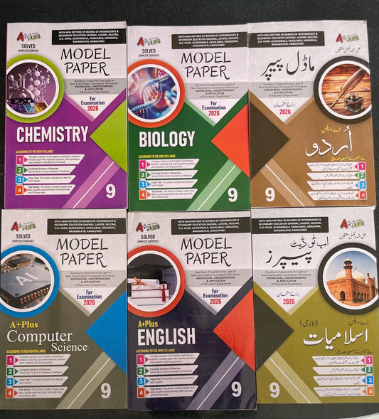 A+ Plus Up-To-Date Past Papers 9th Class