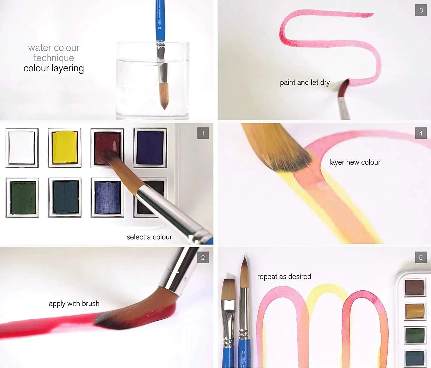 Winsor Newton Cotman Watercolor  24 colours Set Of 26 Piecesc(Include Original Brush and Pallet)