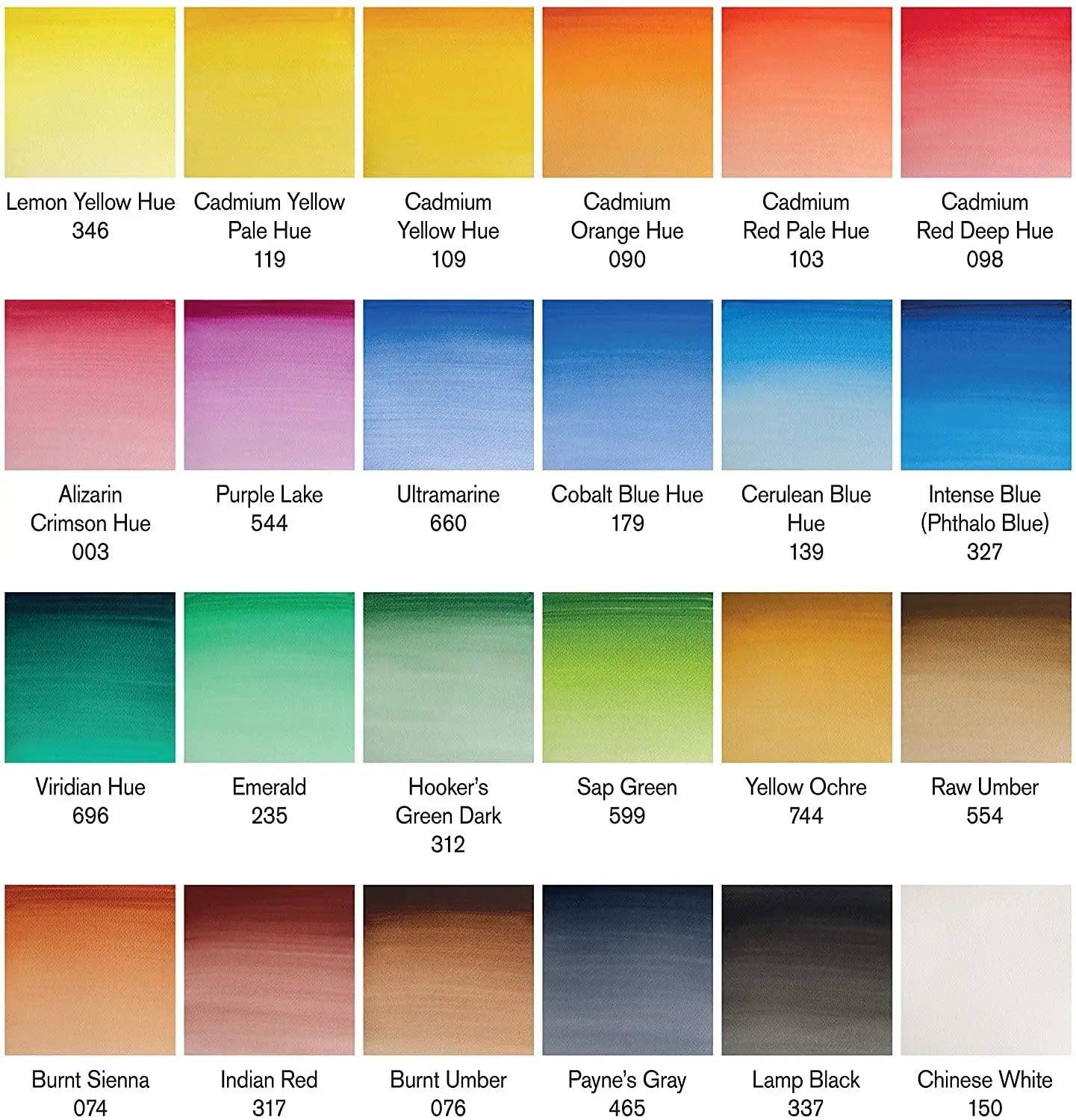Winsor Newton Cotman Watercolor  24 colours Set Of 26 Piecesc(Include Original Brush and Pallet)