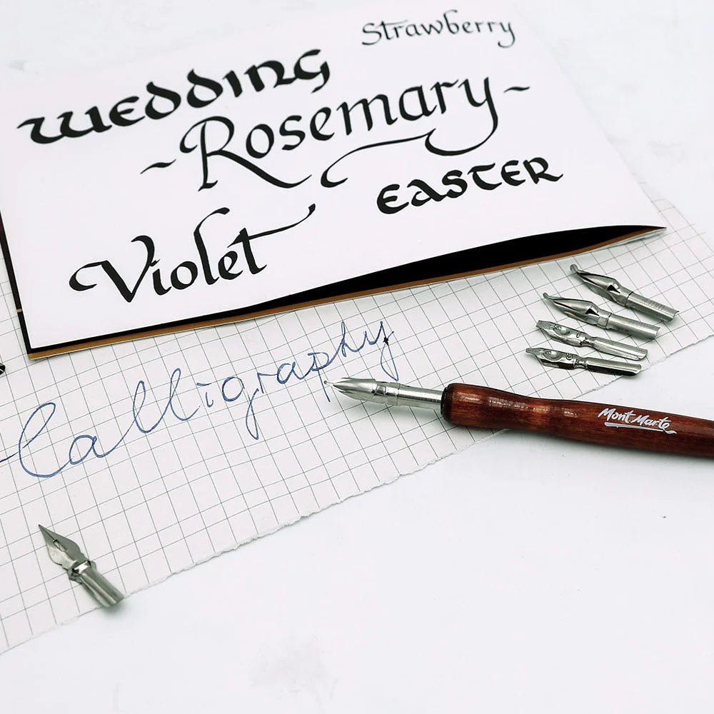 MONT MARTE CALLIGRAPHY DIP PEN SET SIGNATURE PACK OF 10 PCS