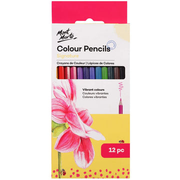 MONT MARTE COLOUR PENCILS SIGNATURE PACK OF 12