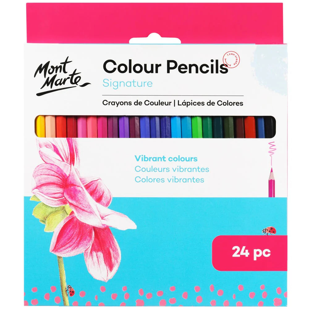 MONT MARTE COLOUR PENCILS SIGNATURE PACK OF 24