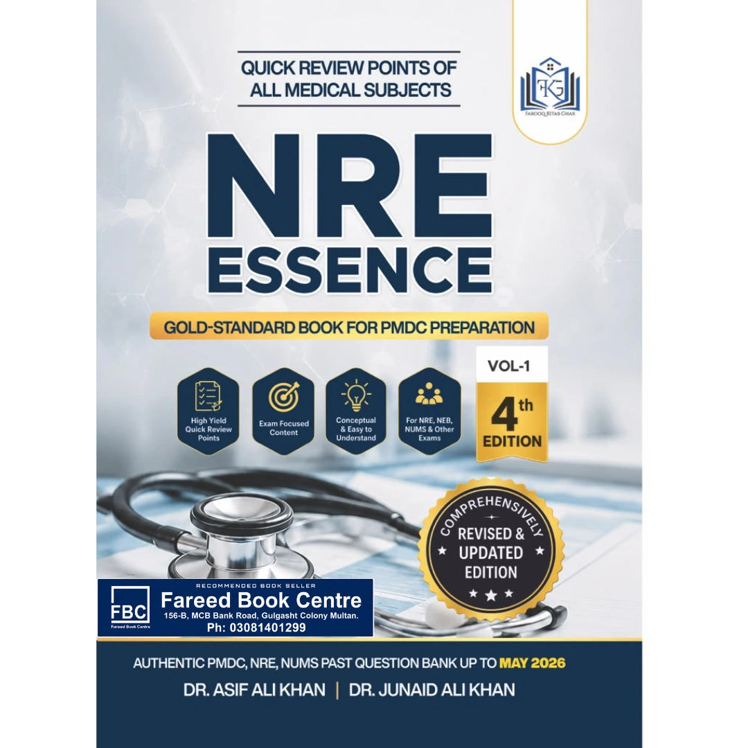 NRE Essence Vol 1 & Vol 2 – 4th Edition 2026–27 | NRE, PMDC, NEB & NUMS