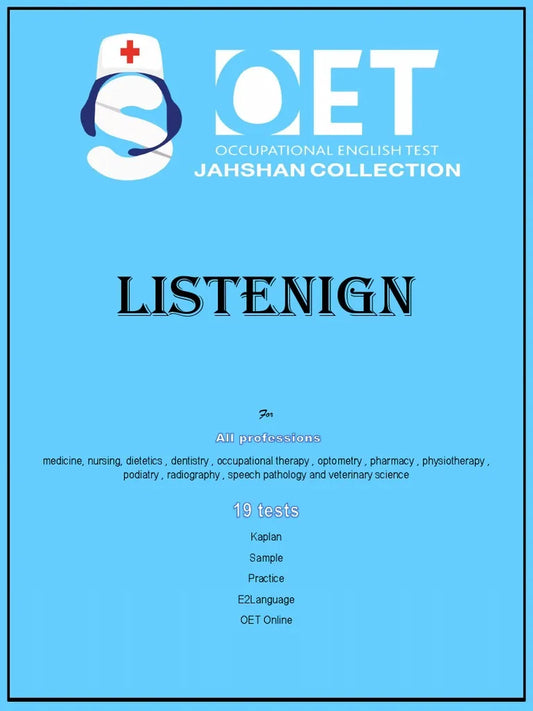 Jahshan OET Collection Reading & Listing Both