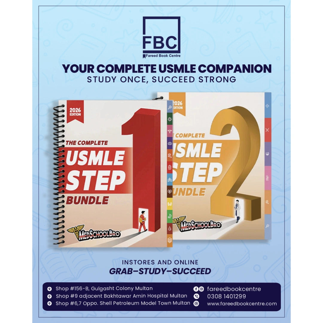 The Complete USMLE Step 1 & Step 2 Bundle Original Edition (COMBO) Spiral Binding By Med School Bro Bundle