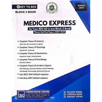 Medico Express 1st Year Bds block 2 latest edition
