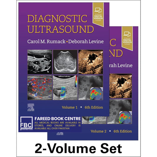 Diagnostic Ultrasound, 2-Volume Set by Carol M. Rumack and Deborah Levine Edition 6th Matte Finish