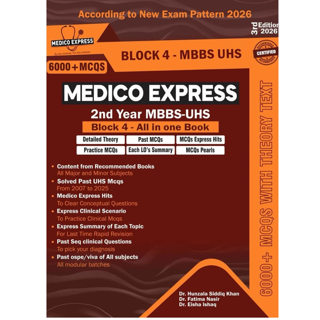 Medico Express Block 4 MBBS UHS | 6000+ MCQs | All in One | 3rd Edition 2026 | New Exam Pattern