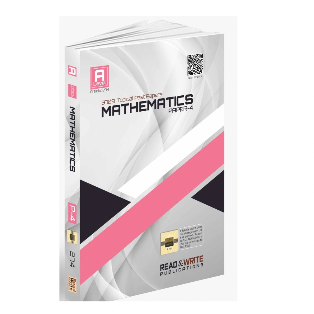 274 Mathematics A Level Paper 4 Topical Past Papers